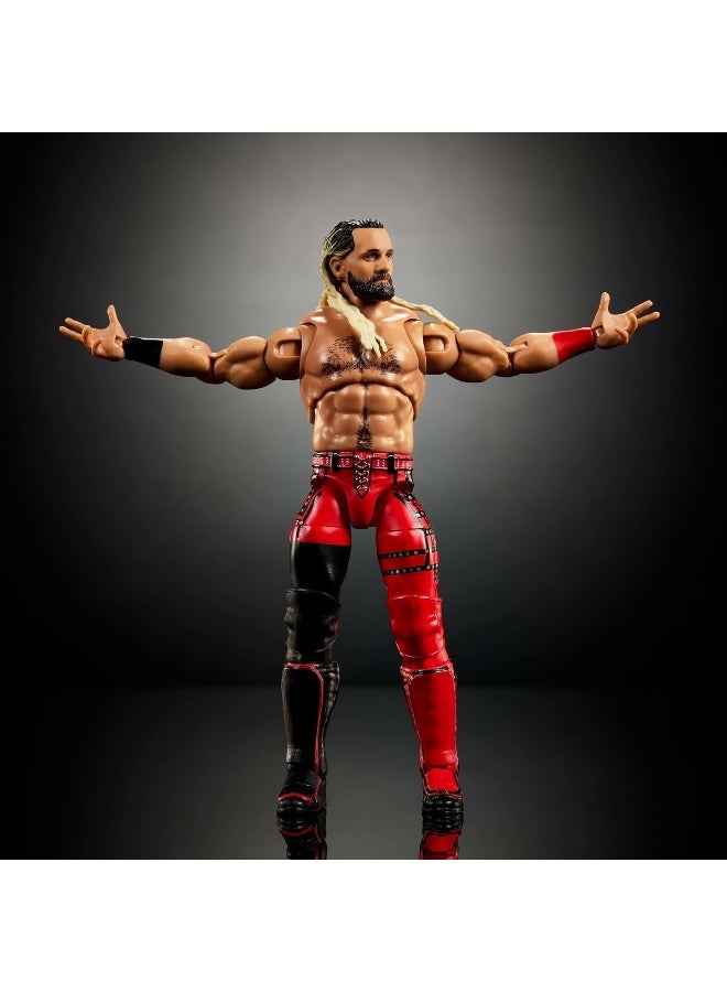 دبليو دبليو إي مجسم WWE Ultimate رقم 7 – سيث رولينز | مجسم حركة WWE | مجسم سيث رولينز قابل للاقتناء | مجسم مصارع | لعبة WWE قابلة لتغيير الوضعيات | مجسم لنجم WWE | لعبة مصارعة قابلة للاقتناء | مجسم حركة للأطفال | هدية لمحبي WWE - Image 3