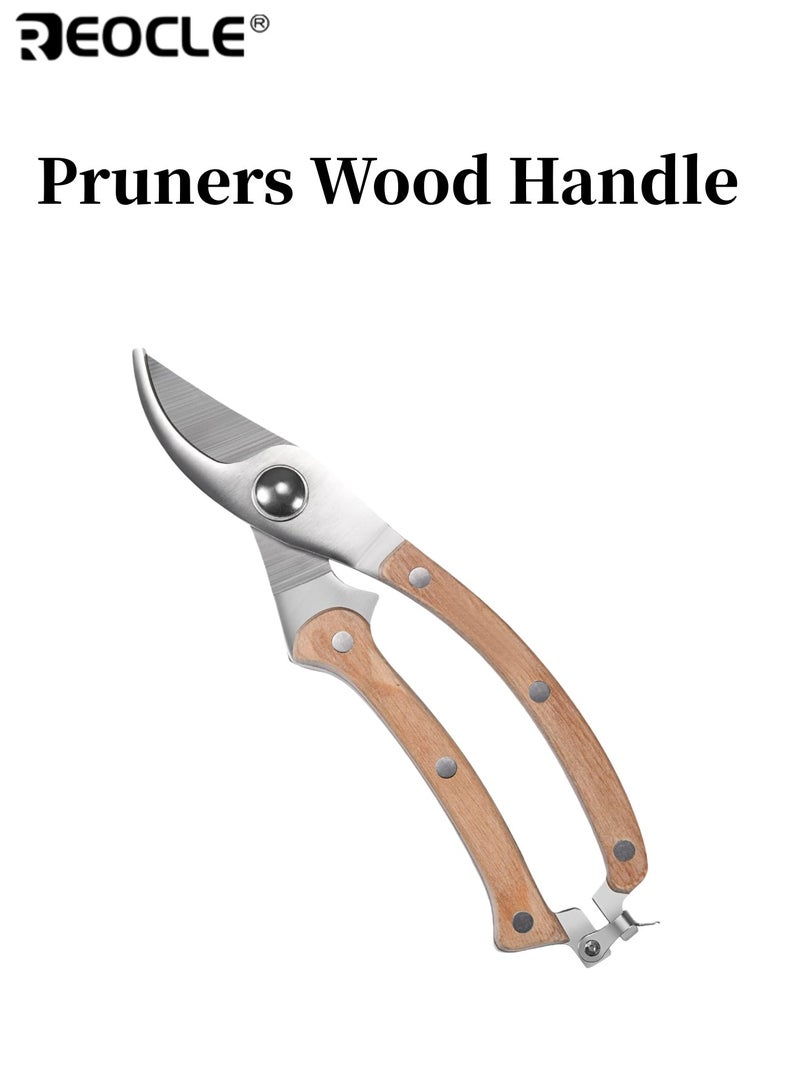 ريوكل المقصات الخشب مقبض حديقة القص كيت نبات التقليم مقص حديقة القاطع زهرة مقصات اليد شجرة القص السيكاتير قص القص للبستنة أدوات البستنة المريحة هدية البستانيين - Image 1