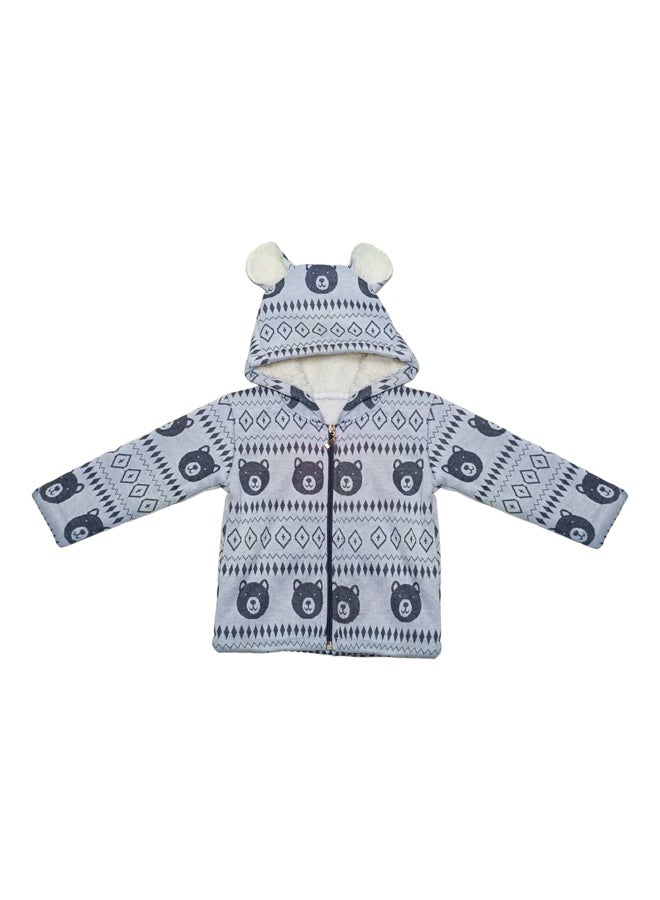 BabyShoora Baby two-piece set of pants + sweatshirt and cape  - Image 2