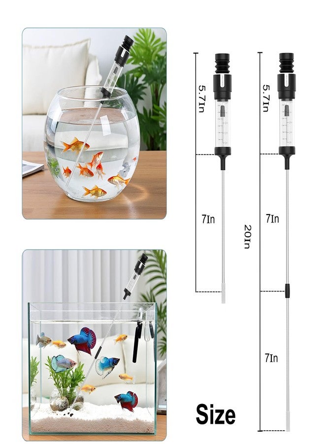 Carefree Fish أنبوب تغذية متطور لجمع فضلات الأسماك والشعاب المرجانية، مزود بمضخة شفط متطورة لحوض السمك من كيرفري. - Image 3