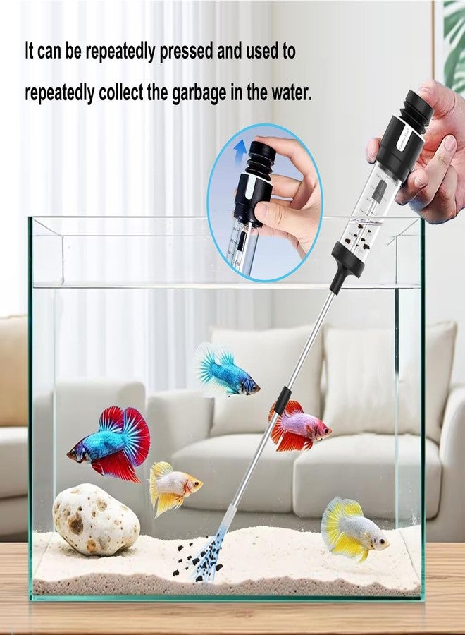 Carefree Fish أنبوب تغذية متطور لجمع فضلات الأسماك والشعاب المرجانية، مزود بمضخة شفط متطورة لحوض السمك من كيرفري. - Image 4