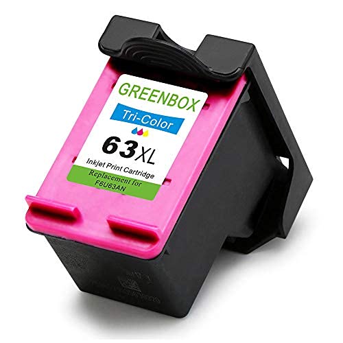 GREENBOX 63XL Color Ink Cartridge Replacement for HP 63 XL Ink Cartridge 63XL Replacement for Envy 4513 4516 4520 Officejet 4650 3830 3833 5260 Deskjet 2130 2132 3631 3630 Printer, 1 Tri-Color 63xl - Image 2