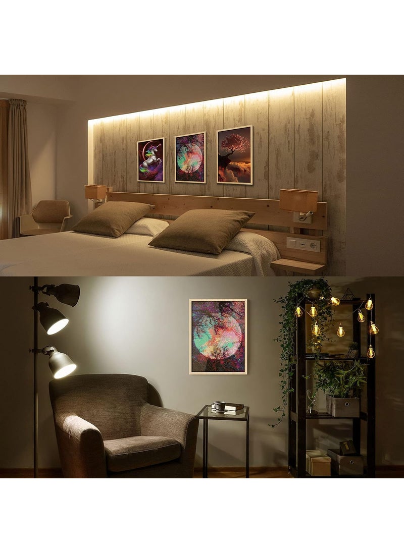 PEGRIM PEGRIM 5D Diamond Painting by Number Kit Bright Moon Full Drill Embroidery Cross Stitch Picture Supplies Arts Craft Wall Sticker Decor 118x158 inch  - Image 4
