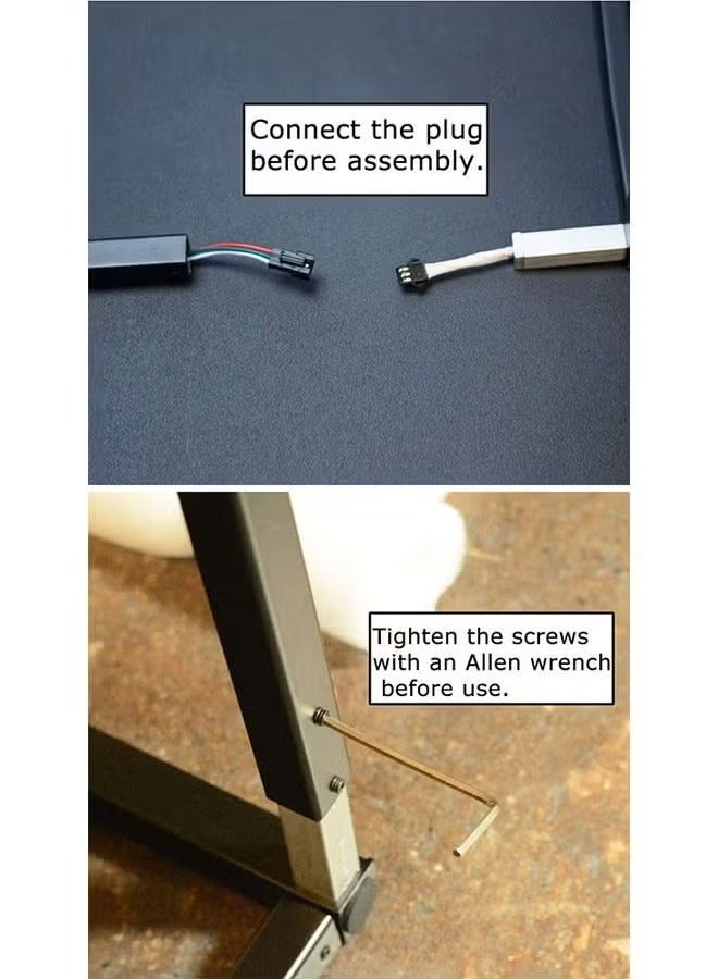 أكاليكس مصباح أرضي LED زاوية مع ضوء قابل للتعتيم باللون الأبيض - Image 4