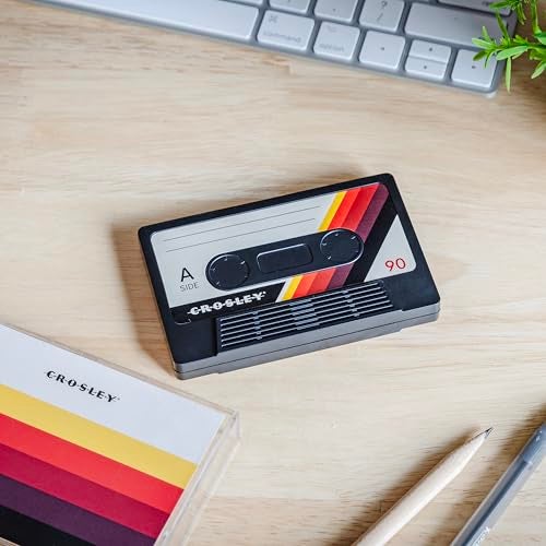 Crosley CR3045BK-CS Cassette Tape Portable Wireless Bluetooth Speaker, Classic Black - Image 5