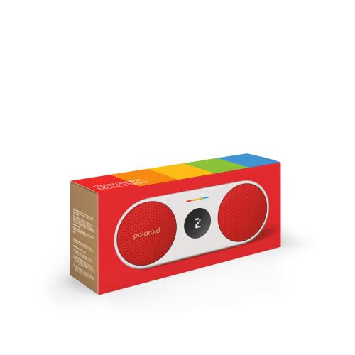 Polaroid P2 Music Player Red Powerful Portable Wireless Bluetooth Speaker Rechargeable with Dual Stereo Pairing - Image 1