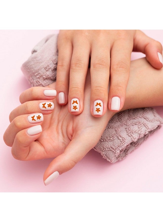 Comet Busters Self Adhesive Cute Nail Decoration Decals, Nail Art Stickers (Orange) (NAO025) - Image 2