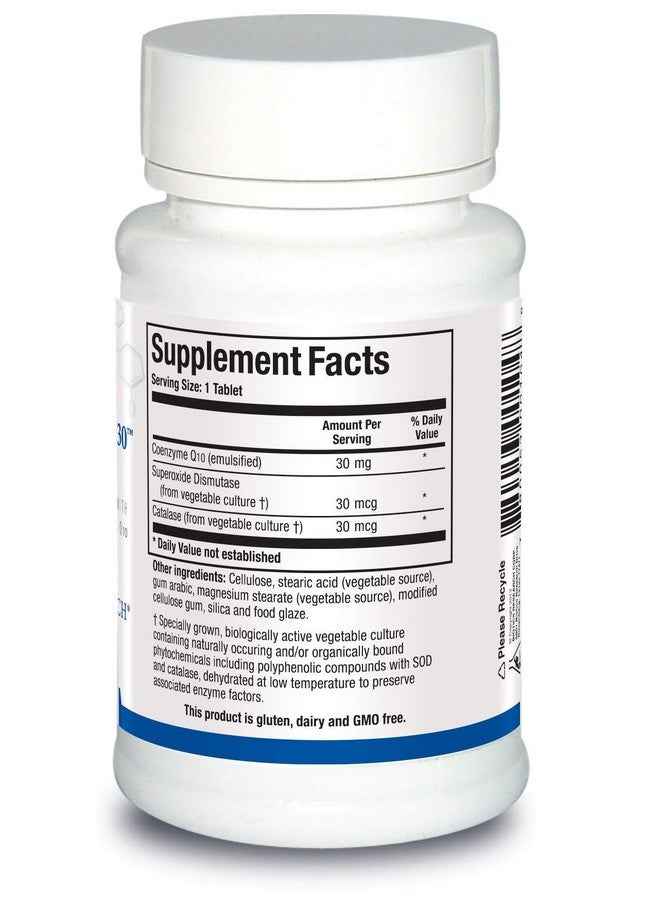 Biotics Research CoQZyme 30 Milligram of emulsified coenzyme Q10 CoQ10. Supplies Superoxide dismutase and catalase, Two Important antioxidants 60 Tabs