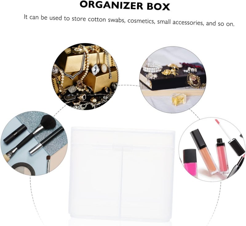 2pcs Nail Art Tools Storage Holder Manicure Storage Box Cotton Pad Container Capacity - Image 4