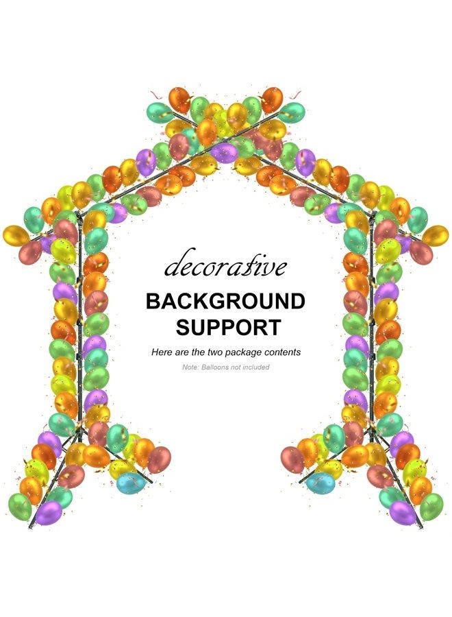 Lincostore T-Shape Portable Background Backdrop Support Stand Kit 6.7ft Wide 9.5ft Tall Adjustable Photo Backdrop Stand with 3 Clamps - Image 2