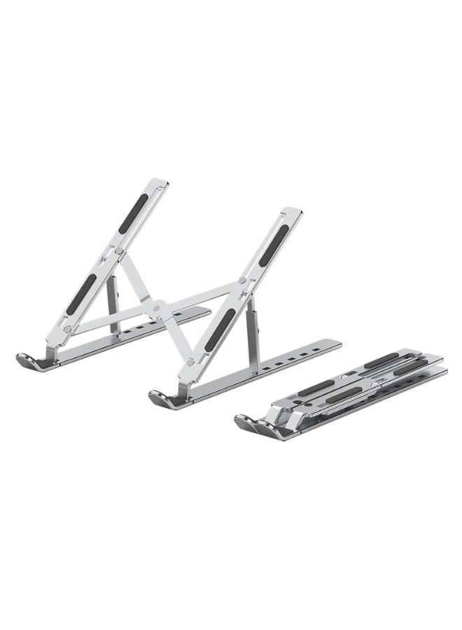 محمولة الكمبيوتر المحمول وقف الألومنيوم المعدن ماك بوك وقف محمولة قابلة للطي القابلة للتعديل حامل الكمبيوتر المحمول متوافق مع 10-15.6 بوصة الكمبيوتر المحمول