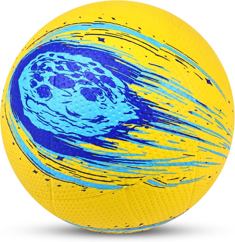 نيفيا كرة طائرة 488 Craters – أصفر/أزرق، خفيفة الوزن ومتينة للتدريب الداخلي والخارجي - Image 3