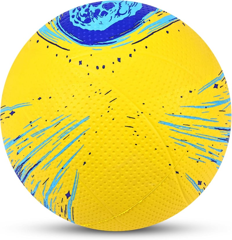 نيفيا كرة طائرة 488 Craters – أصفر/أزرق، خفيفة الوزن ومتينة للتدريب الداخلي والخارجي - Image 4