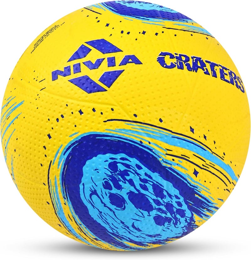 نيفيا كرة طائرة 488 Craters – أصفر/أزرق، خفيفة الوزن ومتينة للتدريب الداخلي والخارجي - Image 2