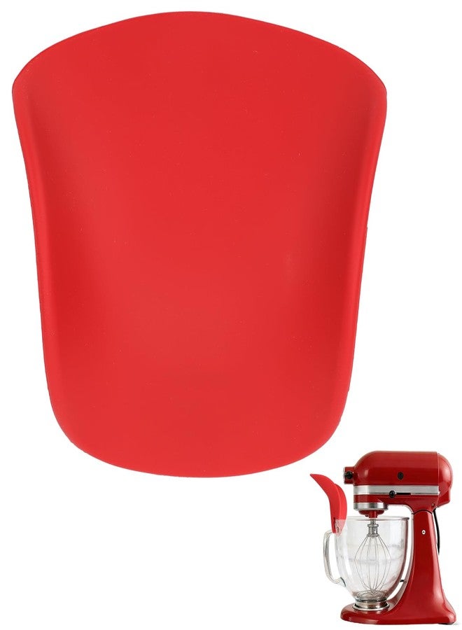 GreeSuit Upgraded Silicone Flour Funnel for Kitchenaid Mixers: 2026 Universal One-piece Design Fits Most Stand Mixers,with Pouring Shield,Leak-Proof Clip-on Funnel for Dry & Liquid Ingredients - Red - Image 1