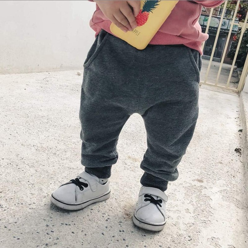 woobles Baby Pants - Toddler Baby Boys Girls Cartoon Monster Trousers Cute Shark Pattern Novelty Sweatpants Newborn Cotton Warm Hip-Hop Harem Trousers Baby Spring Autumn Summer Pants - Image 2