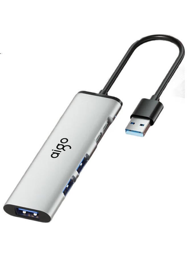 Aigo Usb Hub 3.0 Adapter Type-C Data Transfer Extension Dock Usb Extension Dock H02-Ac Metal 0.25M - Image 3