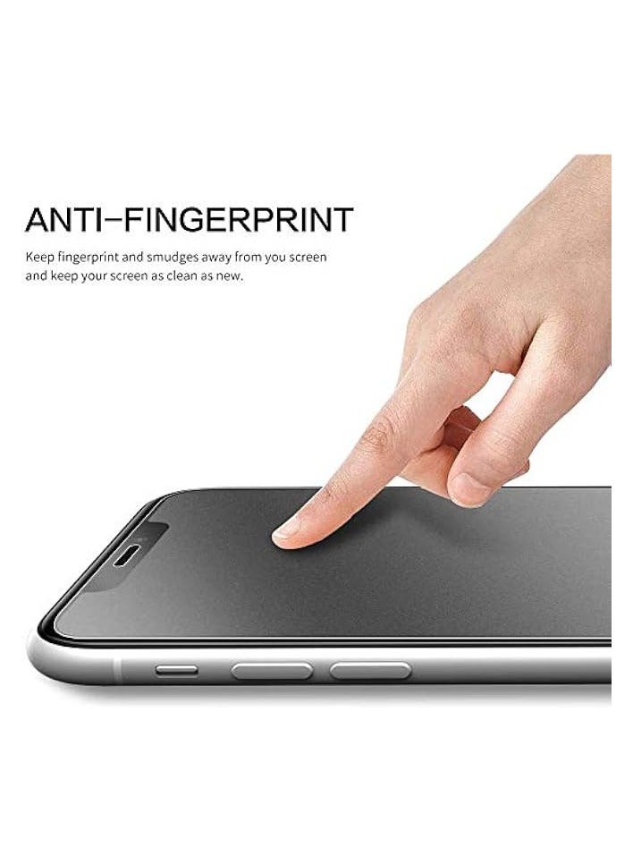 PROMASS Glue Matte Tempered Glass Film Screen Protector With Black Frame,9H Hardness, Full Screen, Ceramic Film, For Iphone 12 All Versions (Iphone 12 & Pro (6.1) Inch) - Image 2