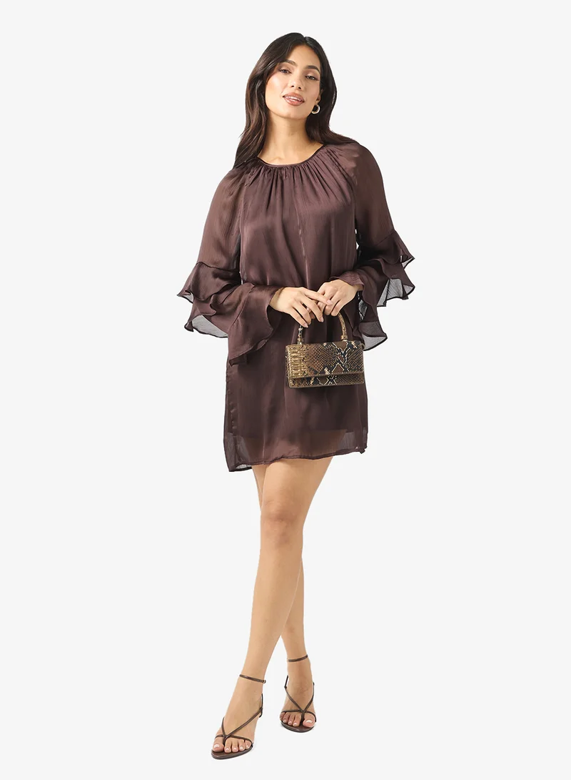 VERO MODA Frill Sleeve Detail Shift Dress