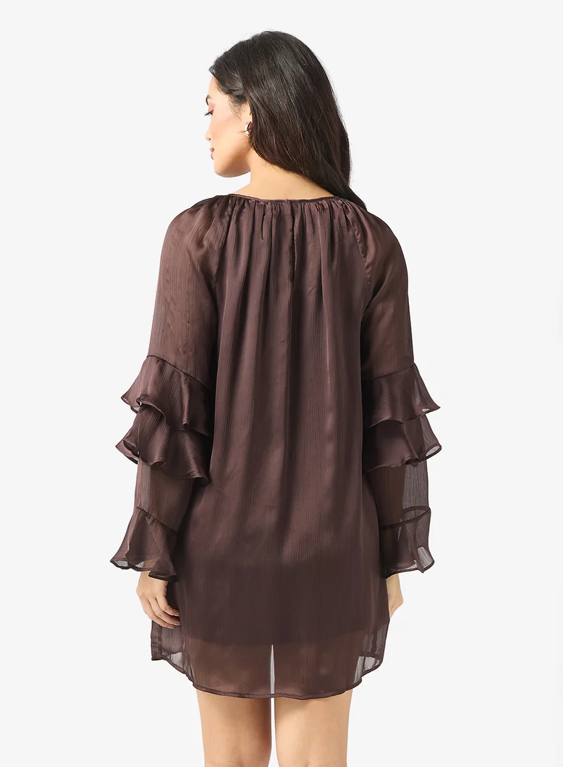 VERO MODA Frill Sleeve Detail Shift Dress