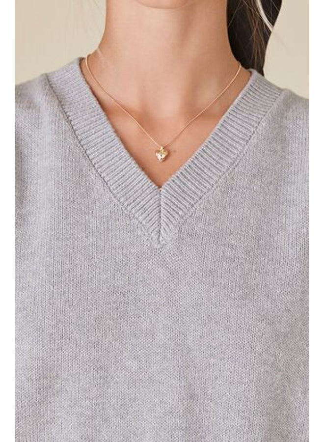 FOREVER 21 Heathered Sweater Vest - Image 5