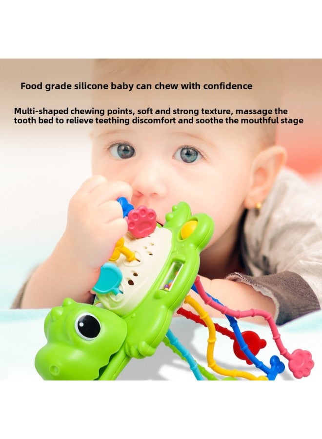 لعبة ضخ الأصابع من Baby Online Celebrity Lala Puzzle Press Bite Soft Glue Grip Toy - اللون: Dinosaur Lala (أحمر) - Image 4