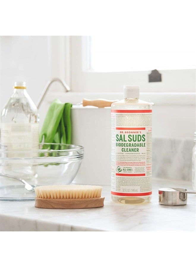 Dr. Bronner's Sal Suds Biodegradable Cleaner (32 Ounce) - All-Purpose Cleaner, Pine Cleaner for Floors, Laundry and Dishes, Cuts Grease and Dirt - Image 3