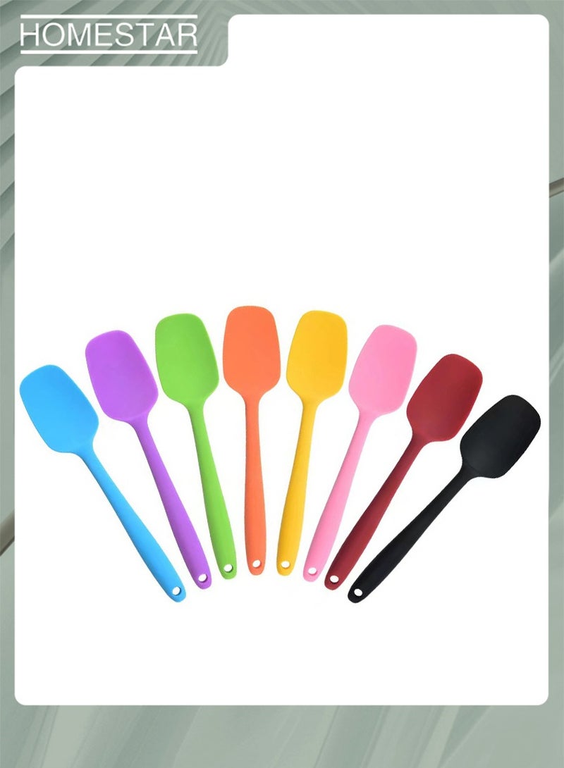 HOMESTAR 6 Piece Silicone Spatula Non-Stick Rubber Spatula Set, Heat-Resistant Spatula Kitchen Utensils Set For Cooking, Baking And Mixing  - Image 3