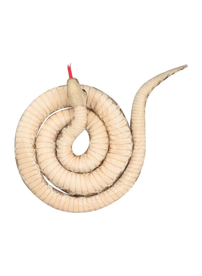 بي اكس تي ثعبان محشو بطول 7 أقدام، حيوان محشو على شكل ثعبان واقعي، لعبة ثعبان عملاقة محشوة، لعبة مخيفة، هدايا حفلات الغابة للأطفال، ثعبان شبكي - Image 4