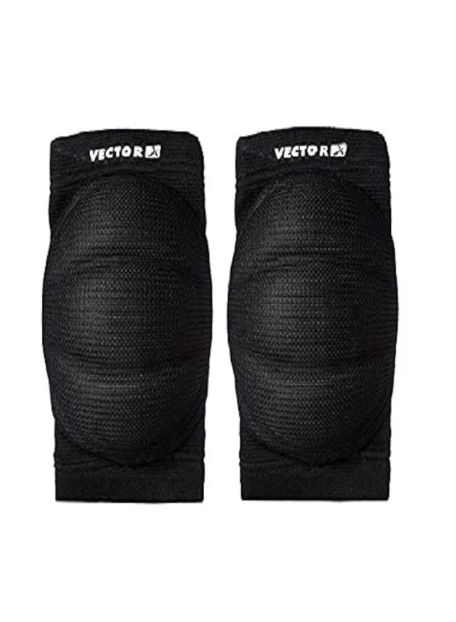 Vector X Knee Sleeves Padded Knee Cap Compression Knee Support for Men Women Compression Knee Support with Padding Adult Youth Knee Sleeves Compression Support Squats Vooleyball Sports Sleeves (L) - Image 1