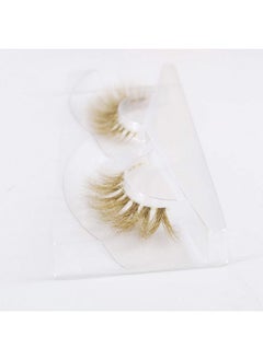 Suncolor Hair Brown Eyelashes Natural Mink False Lashes Light Brown Blonde 3 Pairs Makeup Haloween Party (Brown2)  - Image 3