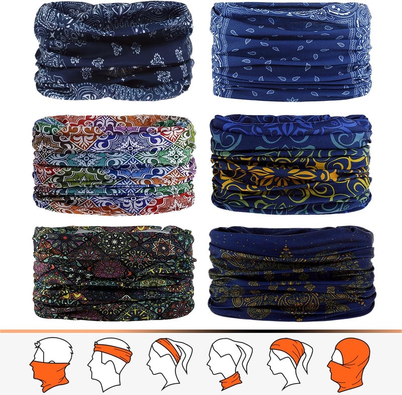 JOEYOUNG Headwear, Bandana, Neck Gaiter Head Wrap Headband Balaclava Magic Scarf - Image 1