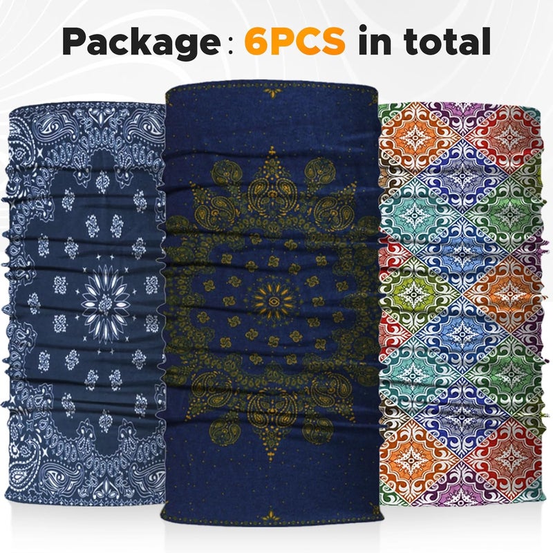 JOEYOUNG Headwear, Bandana, Neck Gaiter Head Wrap Headband Balaclava Magic Scarf - Image 3