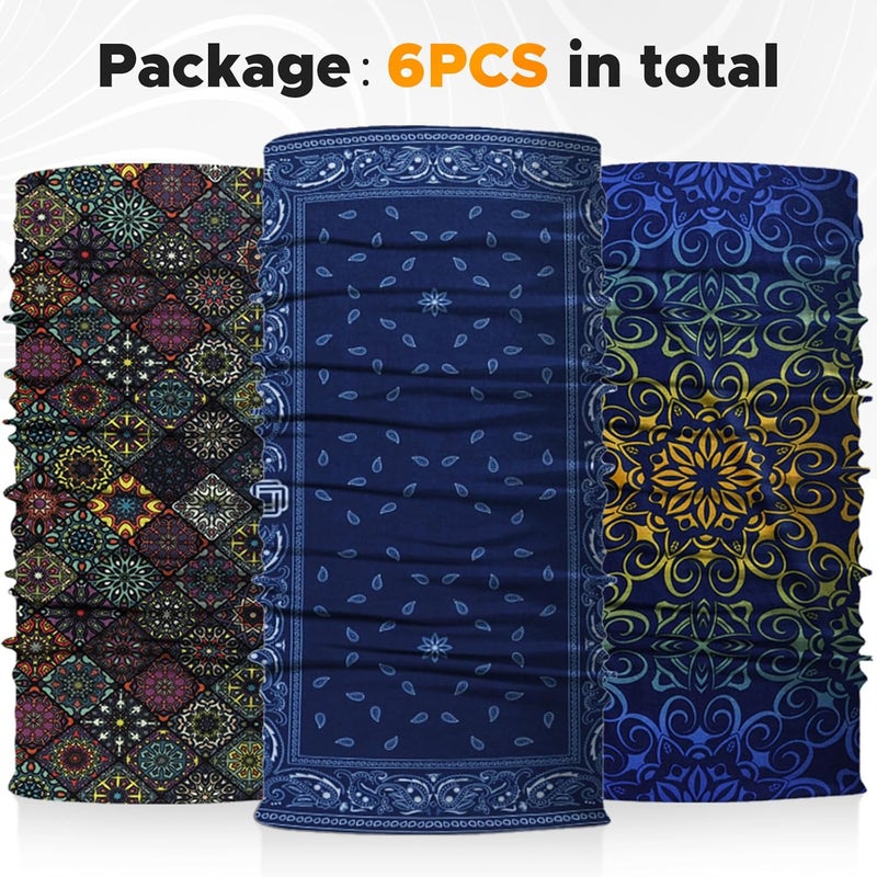 JOEYOUNG Headwear, Bandana, Neck Gaiter Head Wrap Headband Balaclava Magic Scarf - Image 4