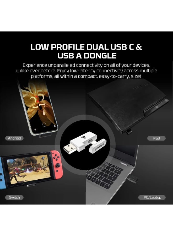 فانتيك لوحة تحكم ألعاب لاسلكية SHOOTER III WGP13S مزودة بمشغلات وعصا تحكم بتأثير هول لأجهزة الكمبيوتر الشخصية وأجهزة أندرويد NS - Image 3