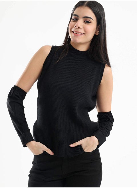 Detachable Sleeves with Buttoned Cuffs