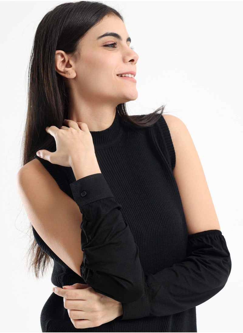 Detachable Sleeves with Buttoned Cuffs