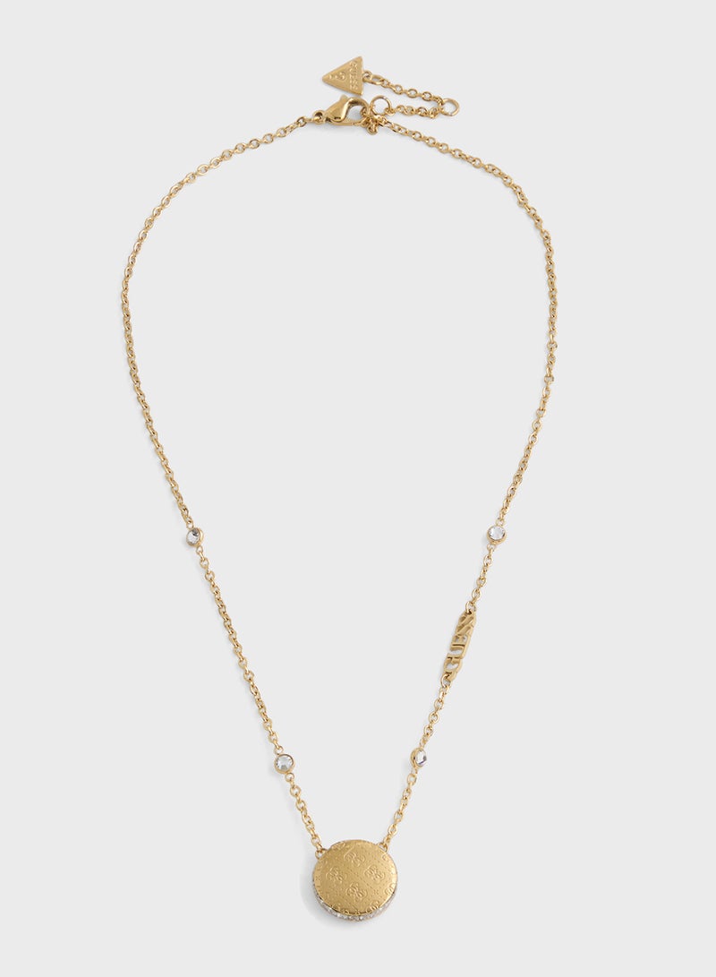 GUESS Pendent Drop Detail Long Necklace - Image 1