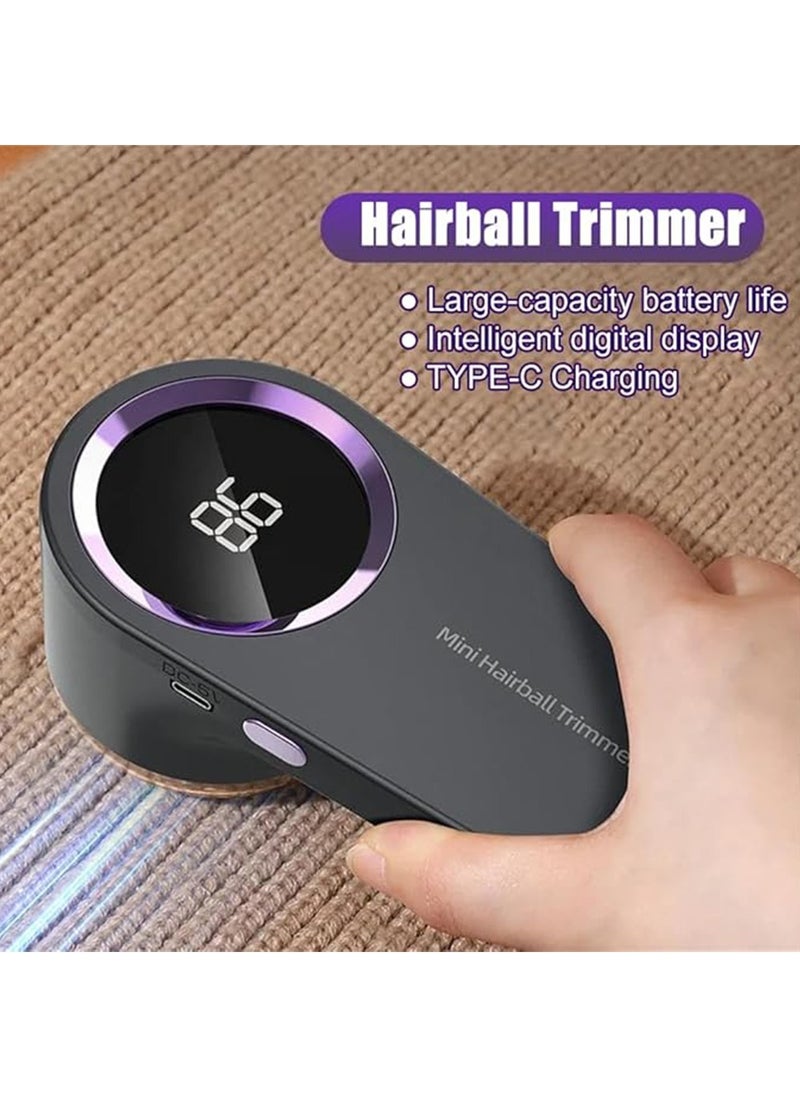 Fabric Shaver,Fabric Shaver Lint Remover for Clothes Replaceable Blades Electric Lint Shaver with Digital Display 3-Speeds Defuzzer for Removing Fuzz and Pill from Sweater 500mAh Grey