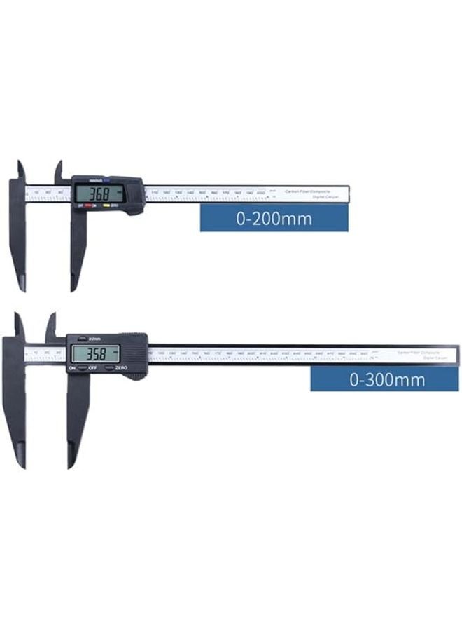 Digital Vernier Caliper 0 300mm Plastic Large Range Inner Outer Diameter Measurement - Image 5
