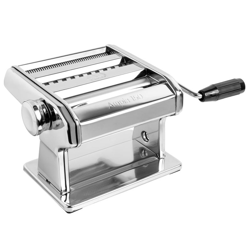 MARCATO Made in Italy Ampia 150 Classic Manual Pasta Machine, Chrome Steel. Makes Lasagne, Fettuccine & Tagliolini - Image 1