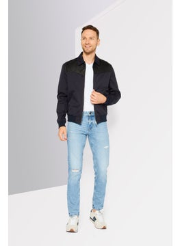 THE KOOPLES Men Plain Vipiteno Bomber Jacket, Navy  - Image 2
