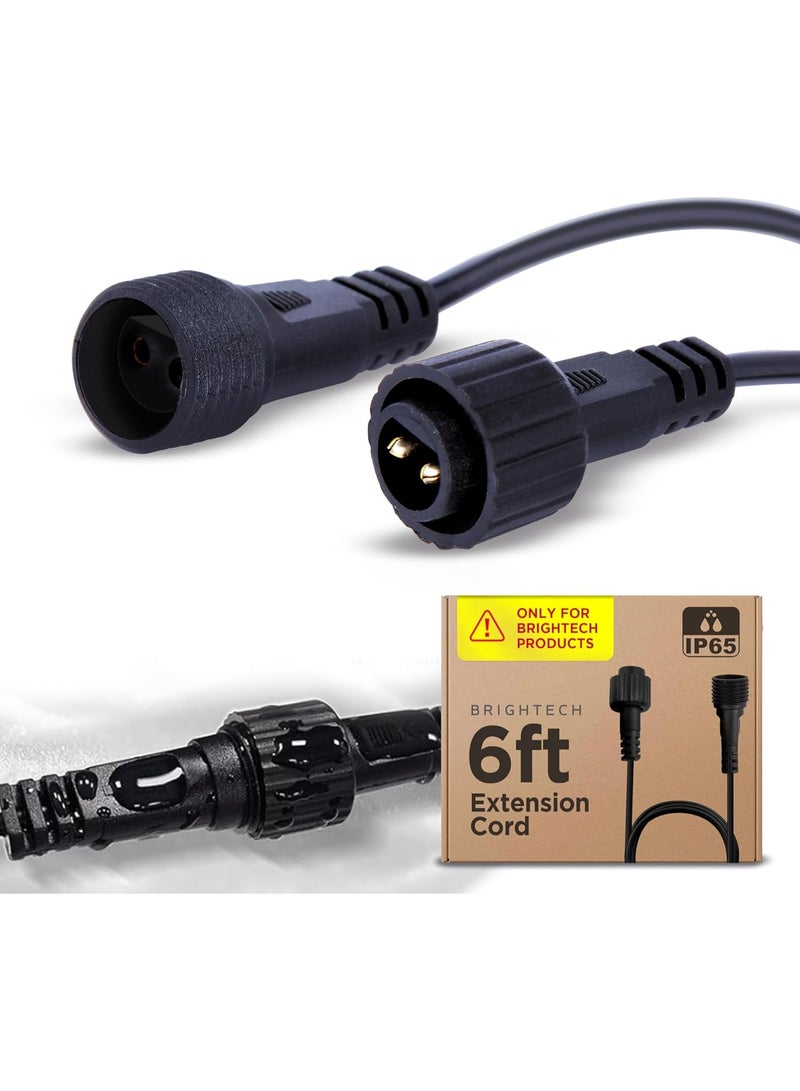 Brightech Ambience Pro Waterproof Extension Cable for Solar Outdoor String Lights, 6 Ft Extension Cord aka Wire for Solar Strip Lights - Image 1