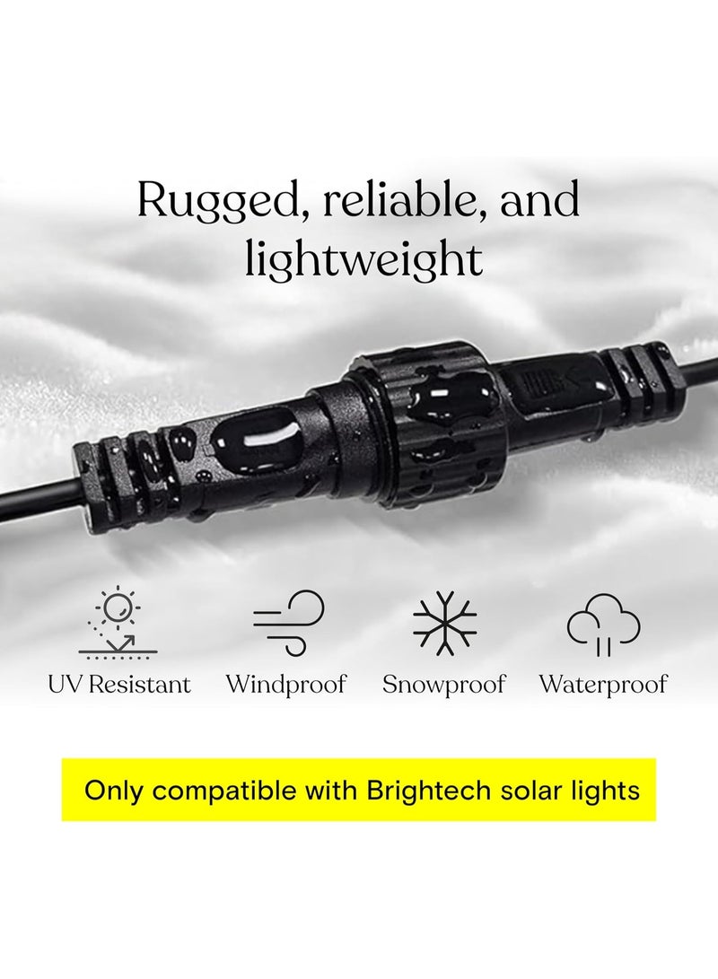 Brightech Ambience Pro Waterproof Extension Cable for Solar Outdoor String Lights, 6 Ft Extension Cord aka Wire for Solar Strip Lights - Image 2