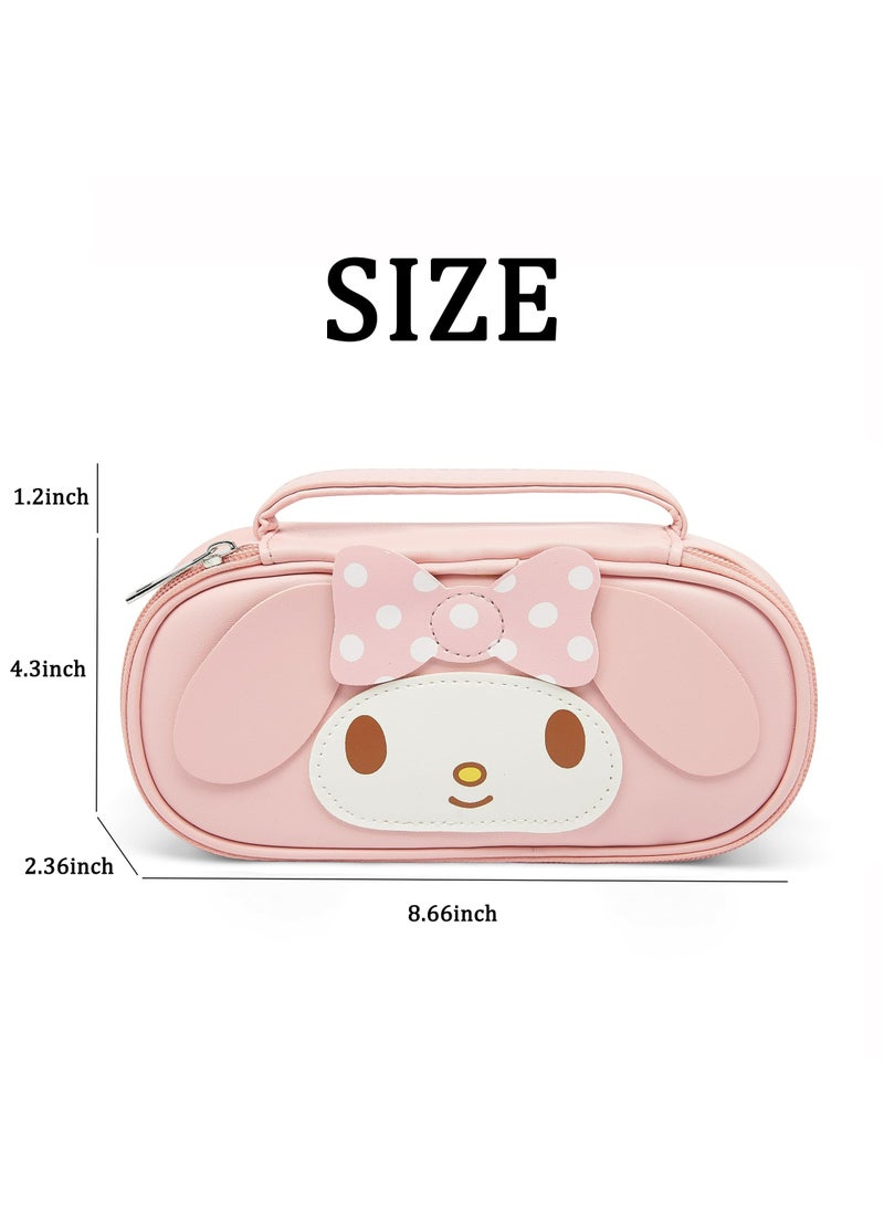 CMGTYYD Pencil Case for Girls, Cute Pencil Box Pouch with Zipper, Large Capacity Stationery Storage Organizer for School Supplies, Gifts for Her  - Image 2