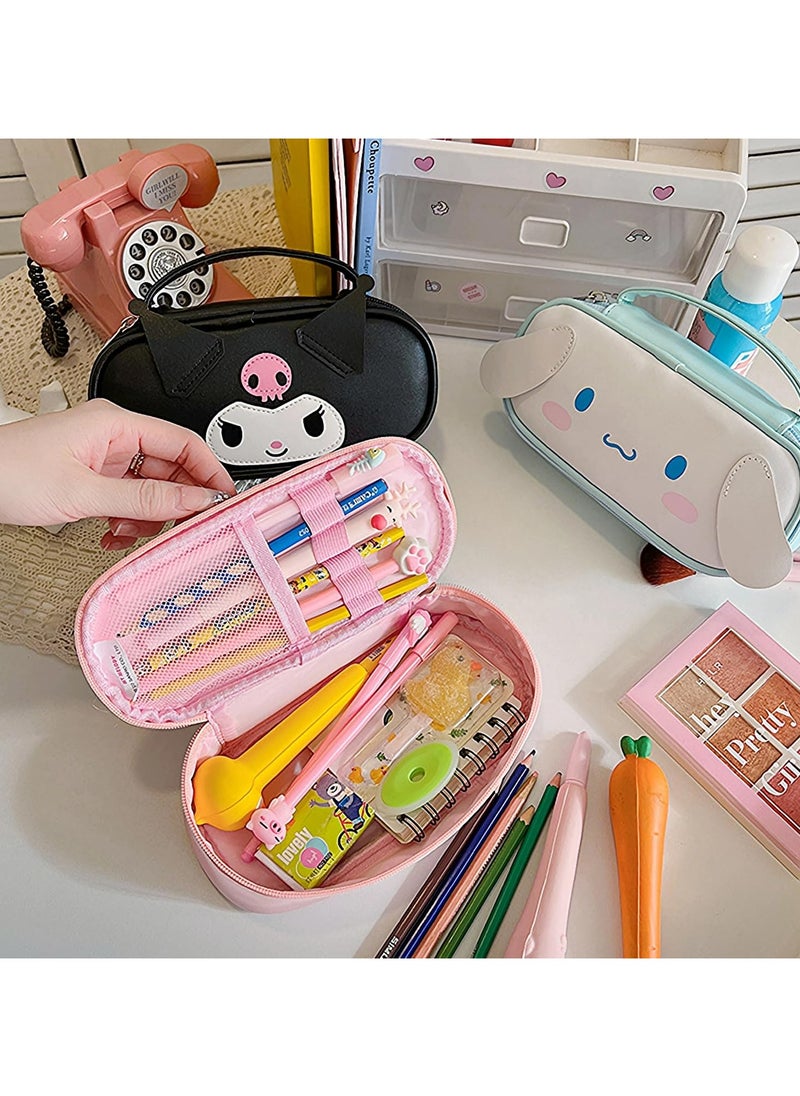 CMGTYYD Pencil Case for Girls, Cute Pencil Box Pouch with Zipper, Large Capacity Stationery Storage Organizer for School Supplies, Gifts for Her  - Image 4
