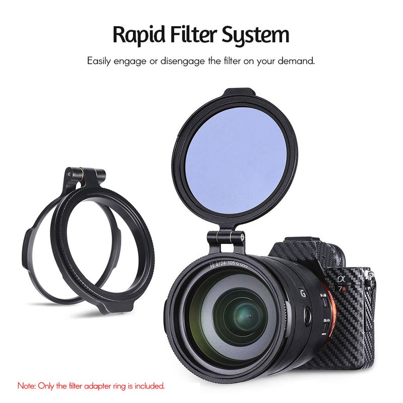 حلقة محول معدنية لمرشح ND للعدسة الكاميرا لنظام التصفية السريع R-67 67 مم متوافقة مع كاميرات DSLR من كانون ونيكون وسوني وأوليمبوس - Image 5