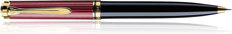 بيليكان Pelikan Souveraen K800 Ballpoint Pen in Black & Red with Gold Trim - Gift Box - Image 1