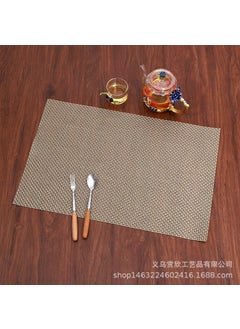 Wholesale PVC Placemats Heat-Resistant Table Mats Gold Silver