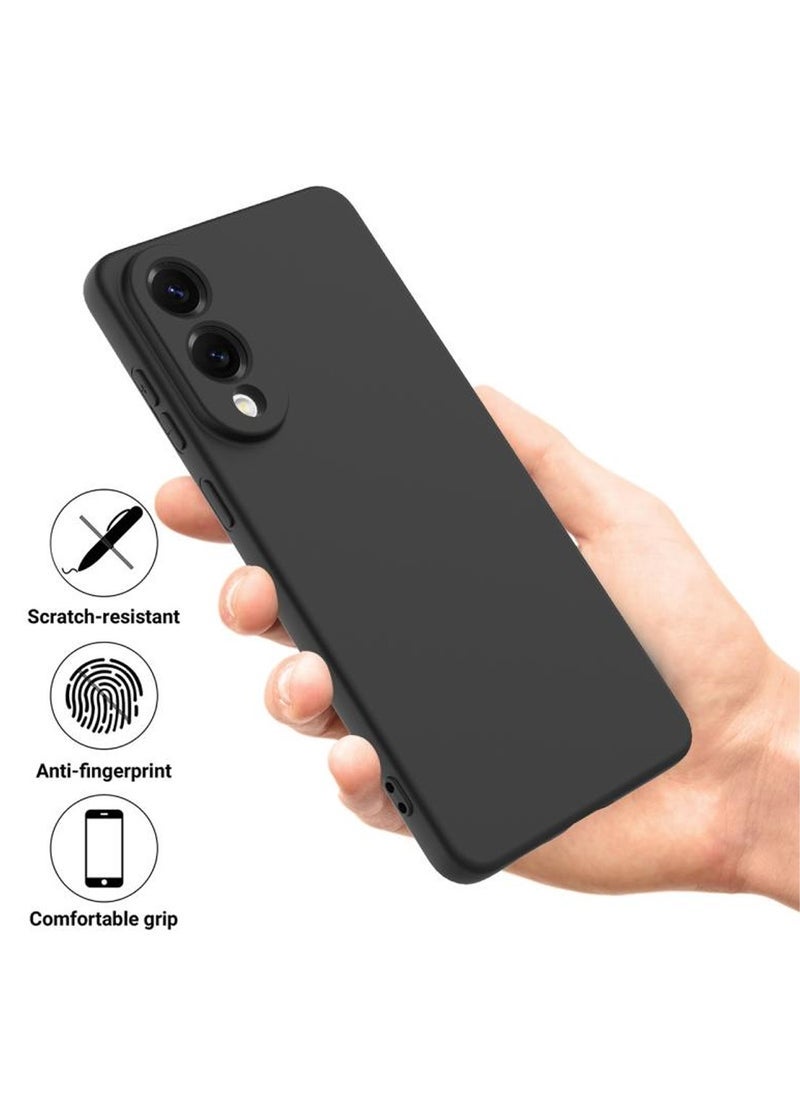 MUNTAQI Samsung Galaxy S25 Edge 5G 2025 Premium Soft Liquid Silicone Case Cover – Black, Shockproof, Anti-Slip, Ultra-Slim, Soft Touch, Full Protection - Image 2